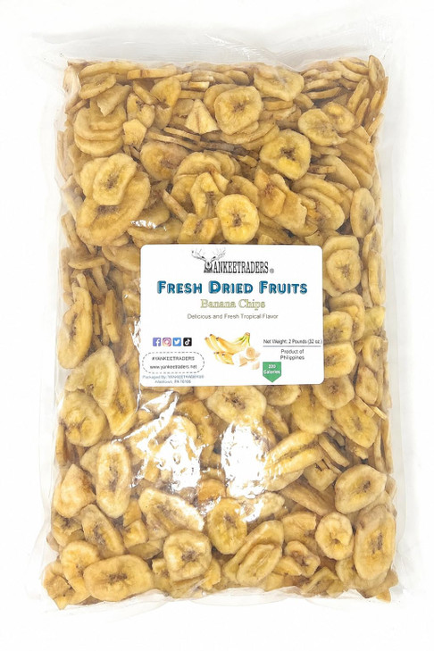 Yankeetraders Dried Banana Chips 2 Pound
