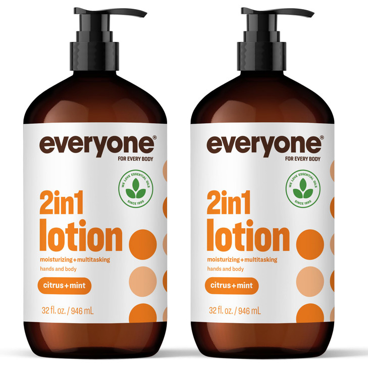 Everyone 2 In 1 Hand And Body Lotion Citrus Mint 32 Oz 2 Pack