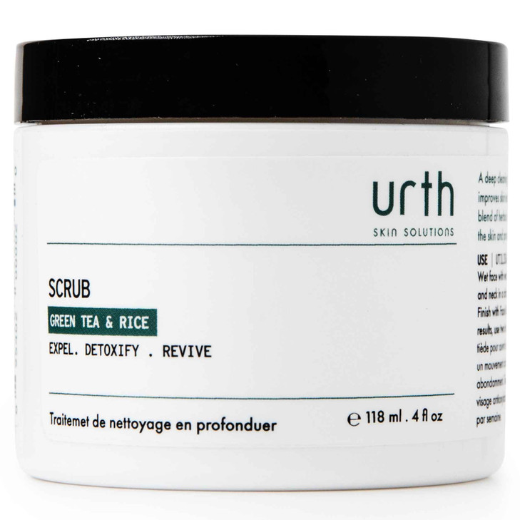 Urth Men S Exfoliating Face Scrub With Green Tea And Rice 4 Oz Deep Cleansing Minimizes Blackheads Smooths Skin Daily Facial Scrub For