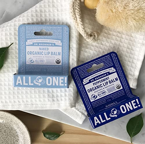 Dr. Bronner S Organic Lip Balm Naked 0.15 Oz