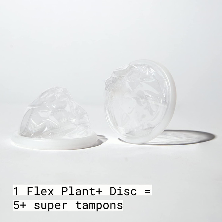 Flex Plant Plus Disc Plant Based Disposable Period Discs Tampon And Cup Alternative Capacity Of 5 Super Tampons Menstrual Disc Made With