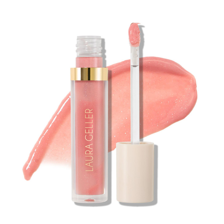 Laura Geller New York Italian Marble Glossy Lip Tint Moisturizing Lip Gloss Enriched With Shea Mango And Cocoa Butters 02 Rosé Spritz