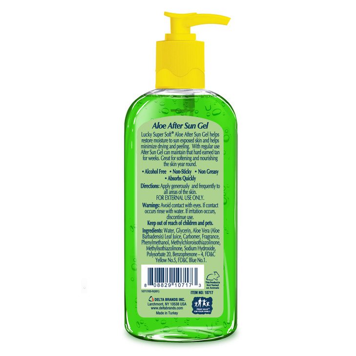 Lucky Super Soft Aloe Vera After Sun Gel 12 Ounce