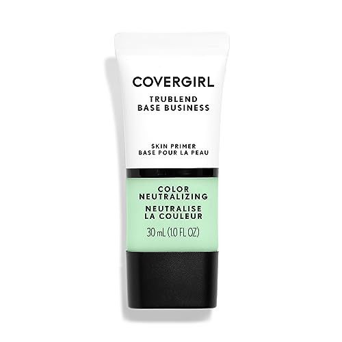 Covergirl Trublend Base Business Face Primer 200 Color Neutralizing, 1.014 Fl Oz, Primer Makeup, Face Primer, Face Primer For Oily Skin, Blurs Flaws,