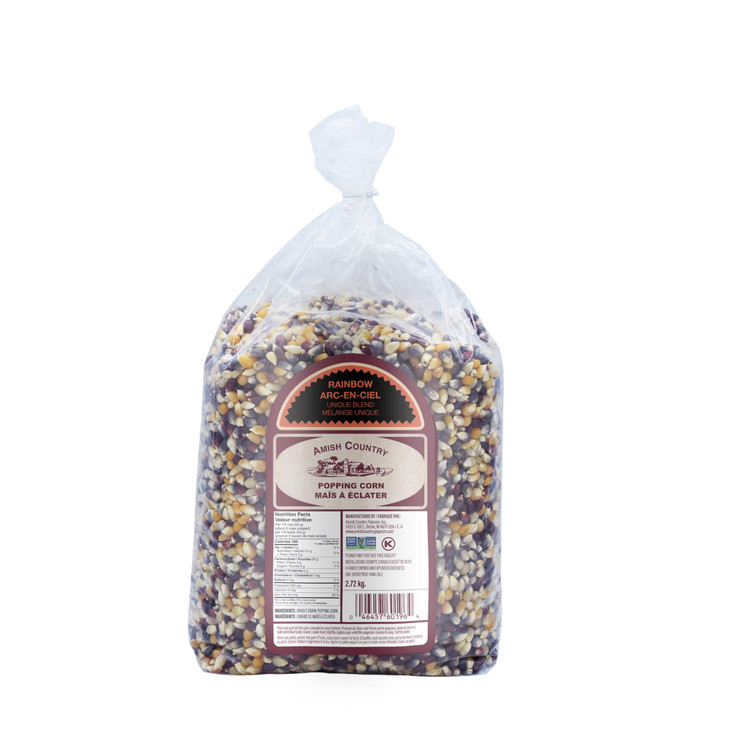 Amish Country Popcorn 6 Lb Bag Rainbow Popcorn Kernels Old Fashioned Non Gmo And Gluten Free Rainbow 6 Lb Bag