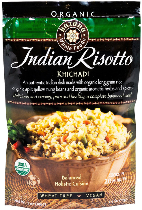Kazana Indian Risotto Khichadi Kitchari Usda Certifiied Organic Wheat Free Vegeterain Easy To Cook