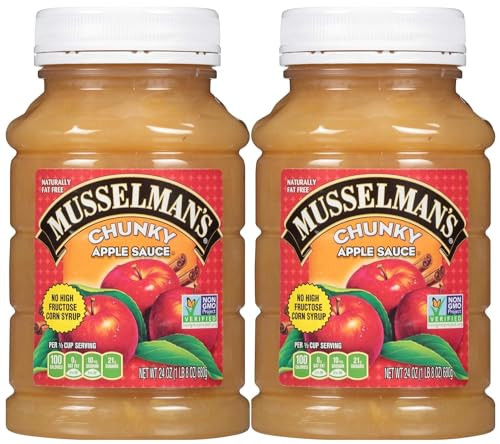 Musselman S Chunky Apple Sauce Pack Of 2 24 Oz Jars