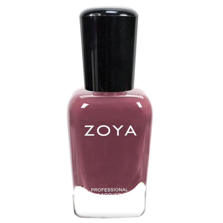 Zoya Aubrey Nail Polish Medium Mauve Cream Polish Cool Tone Naturel Pink Nude Color Long Wear Big10Free Vegan 0.5 Fl Oz
