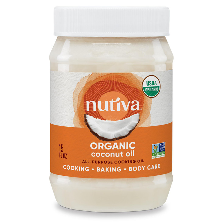Nutiva Organic Steam Refined Coconut Oil 15 Fl Oz Usda Organic Non Gmo Vegan Keto Paleo Neutral Flavor And Aroma For Cooking And Natural