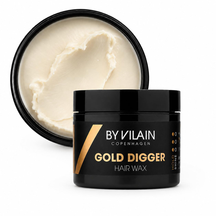 By Vilain Gold Digger Super Strong Hold Matte Finish Clean Cut Look Long Lasting Hair Pomade Easy To Style For Fullness And Texture