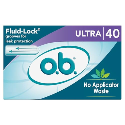 O.B. No Applicator Tampons Ultra Applicator Free Fragrance Free 40 Ct