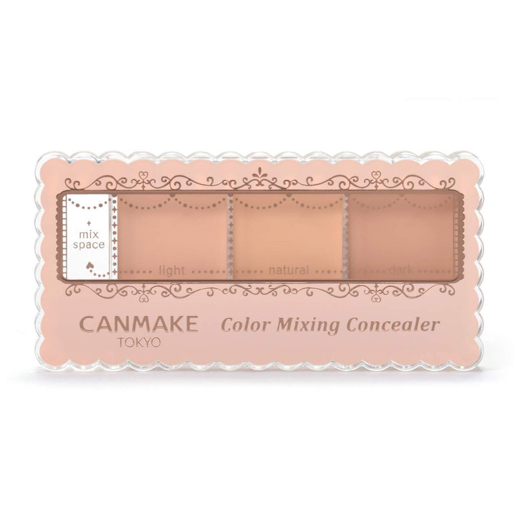 Canmake Color Mixing Concealer 3 Color Palette Concealer 0.13 Oz 3.9 G 01 Light Beige 3.9 G