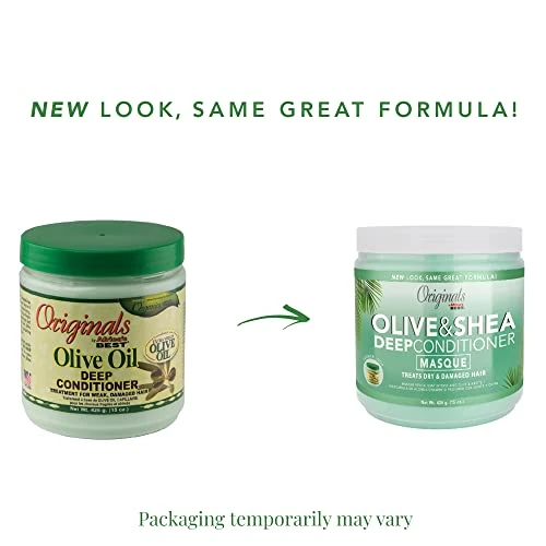 Originals By Africa S Best Olive Oil Deep Conditioner Treatment For Weak Damaged Hair Provides Conditioning And Moisturizing For All Hair