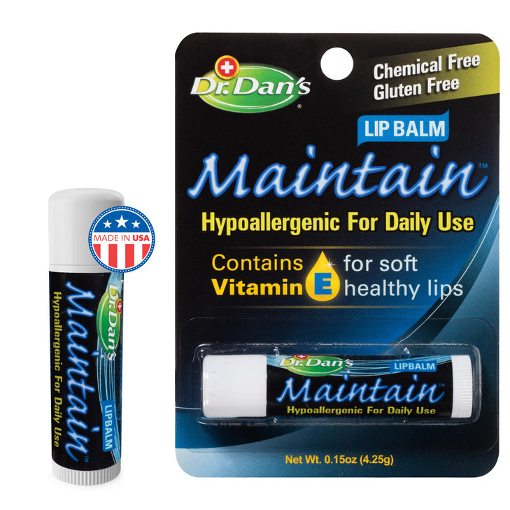 Dr. Dan S Maintain Lip Balm Hydrating Dry Lips With Vitamin E 1 Pack