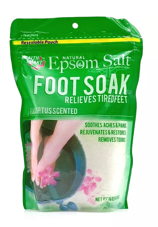 Natural Epsom Salt Foot Soak Eucalyptus 16Oz 454G