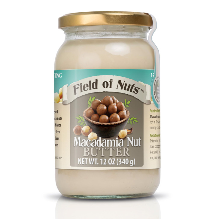 Field Of Nuts Inc. Macadamia Nut Butter Raw And Without Any Additives Or Sugar Made From Macadamia Nuts Perfect Keto Diet Snack 12 Oz