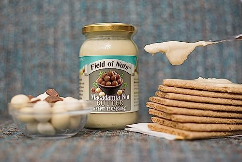 Field Of Nuts Inc. Macadamia Nut Butter Raw And Without Any Additives Or Sugar Made From Macadamia Nuts Perfect Keto Diet Snack 12 Oz