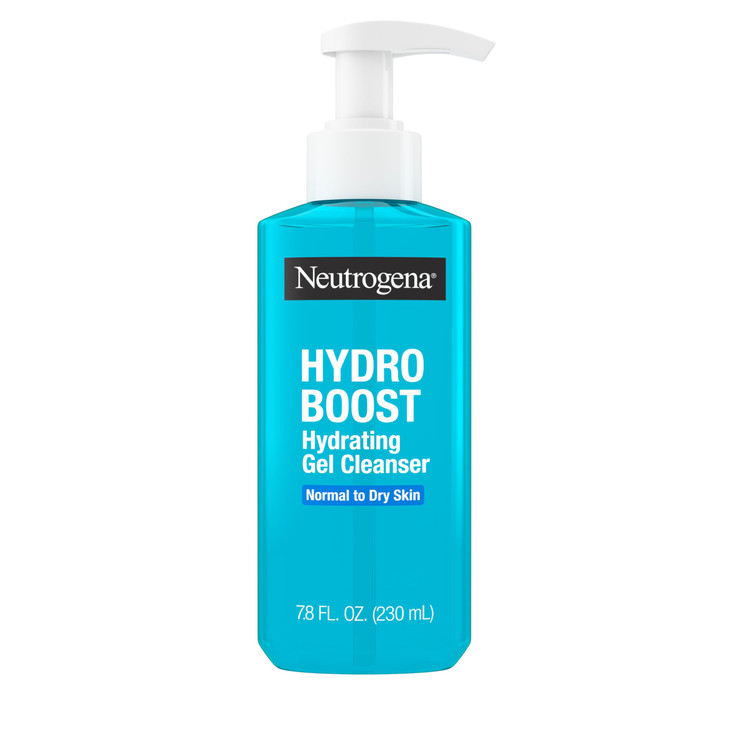 Neutrogena Hydro Boost Hydrating Face Wash & Makeup Remover, Gentle Facial Cleanser Gel with Hyaluronic Acid, Locks Moisture for Soft Supple Skin, Hy