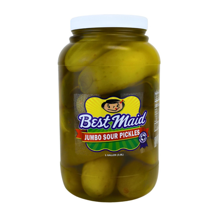 Best Maid Whole Sour Pickles 1 Gallon Jar 12 16 Count Texas Made Crunchy Pickles For Snacking Burgers And Bbq