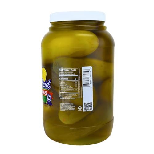 Best Maid Whole Sour Pickles 1 Gallon Jar 12 16 Count Texas Made Crunchy Pickles For Snacking Burgers And Bbq