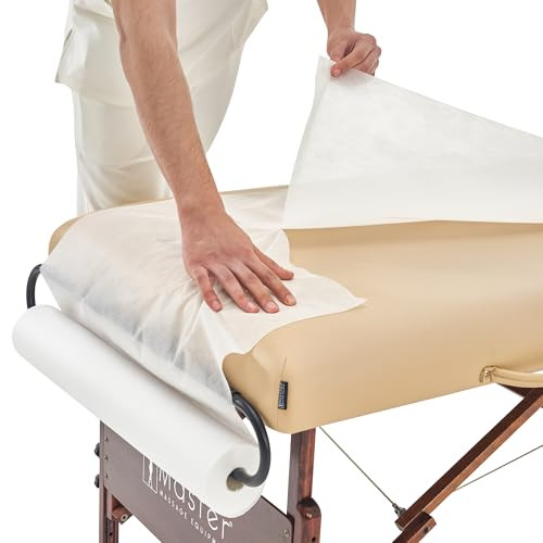 Master Massage Disposable Non Woven Massage Table Roll Soft Hygienic And Tear Resistant Covering For Tables And Chairs