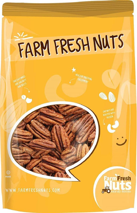 Whole Shelled And Raw Georgia Pecans By Farm Fresh Nuts 1 Lb Bag Of Southern Tastiness Unsalted And Handpicked For Freshness Perfect For
