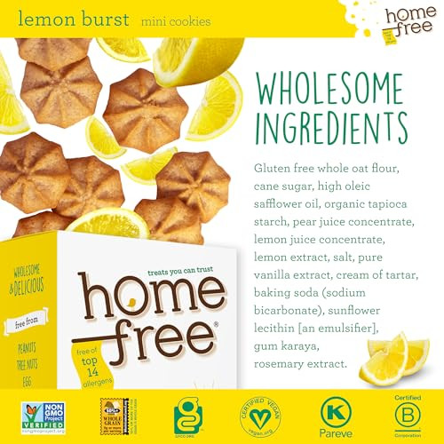 Homefree Lemon Burst Mini Cookies 5 Oz Pack Of 1