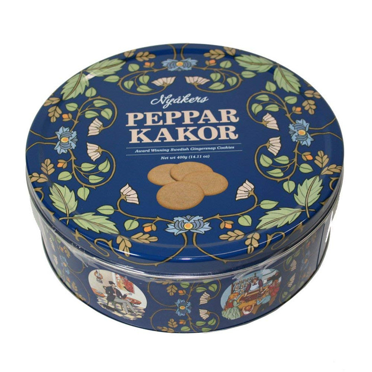 Swedish Ginger Snaps Cookies Organic Vegan Dairy Free Crackers Great Snack With Coffee Or Tea Gift Tin For Birthday Or Christmas From