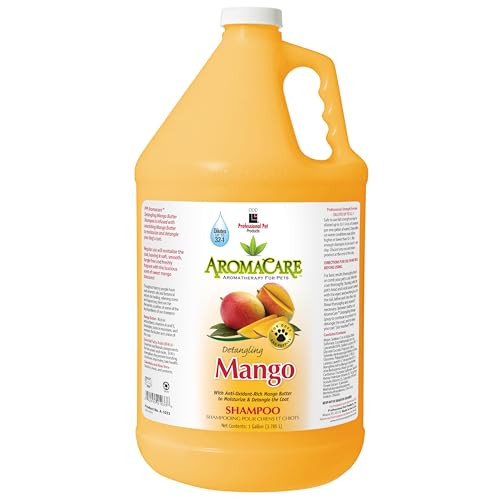 Ppp Aromacare Detangling Mango Shampoo For Dogs Enjoy Nourishing Mango Butter That Softens And Detangles Dog Coat And Fur 1 Gallon