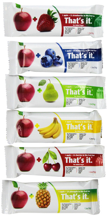 That S It Super Sampler Pack Of 12 2 Apple Plus Blueberry 2 Apple Plus Strawberry 2 Apple Plus Pineapple 2 Apple Plus Pear 2 Apple Plus