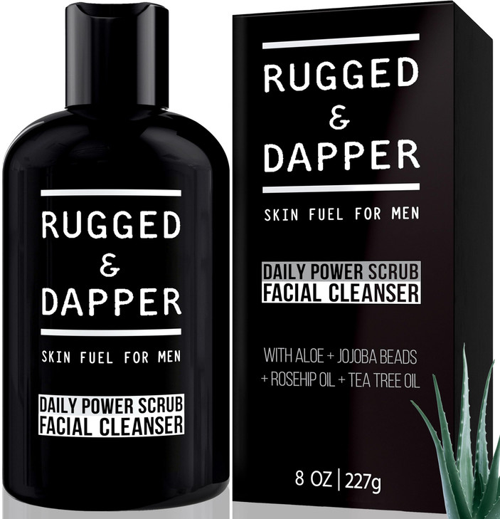 Rugged And Dapper Face Wash For Men Daily Exfoliating Mens Face Wash And Scrub Deep Cleans Oily Rough And Breakout Prone Skin