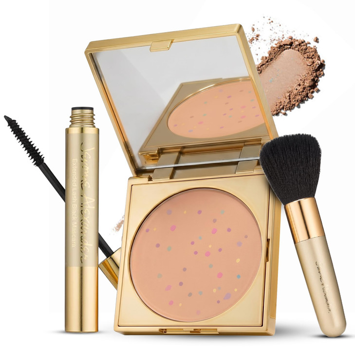 Magic Minerals Powder Foundation 4Pc Set By Jerome Alexander Medium