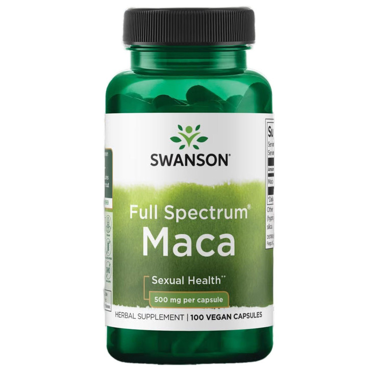 Swanson Maca 500 Milligrams 100 Capsules