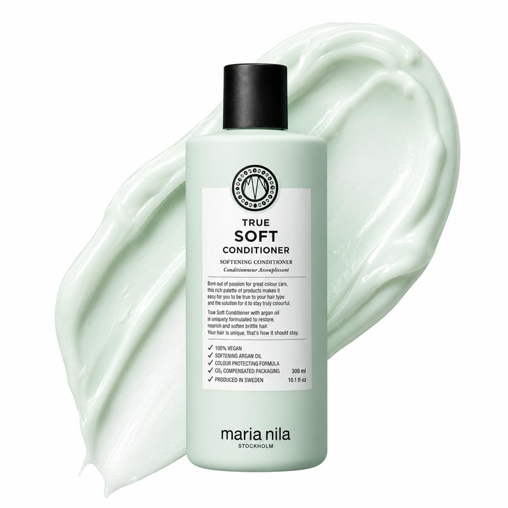 Maria Nila True Soft Conditioner For Dry Brittle Frizzy Hair 10.1 Fl Oz