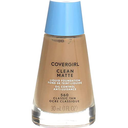 Covergirl Clean Classic Tan Matte 560 Oil Control Liquid Makeup 2 Per Case