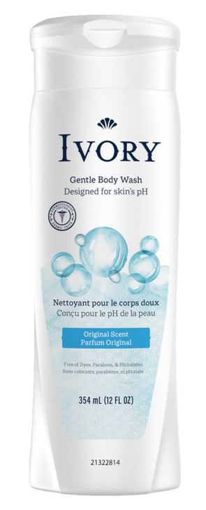 Ivory Mild And Gentle Original Scented Body Wash 12 Ounce