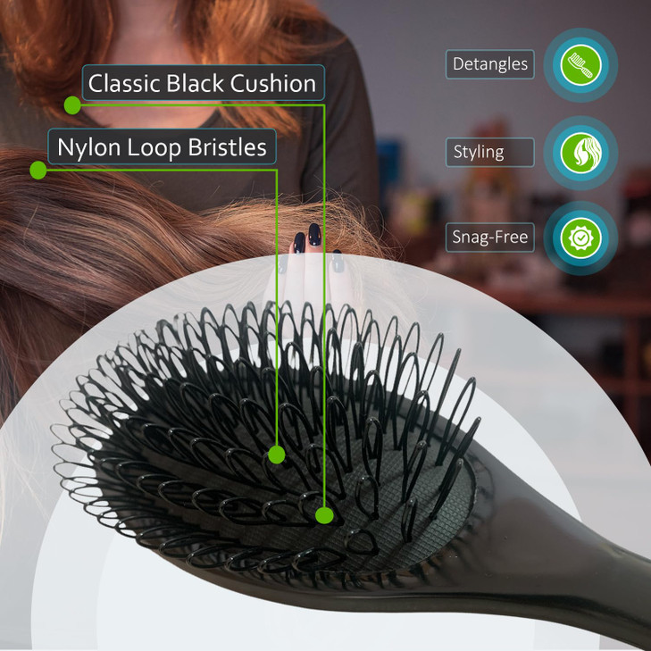 Remysoft One Twenty Three Loops Loop Brush Safe For Hair Extensions Weaves And Wigs