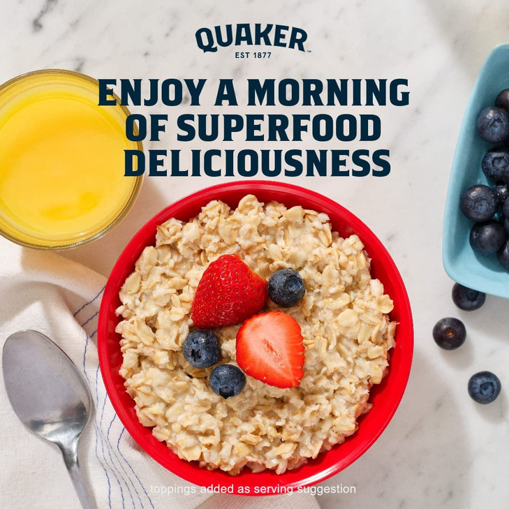 Quaker Protein Instant Oatmeal Banana Nut 12.9 Oz 6 Count Pack Of 1