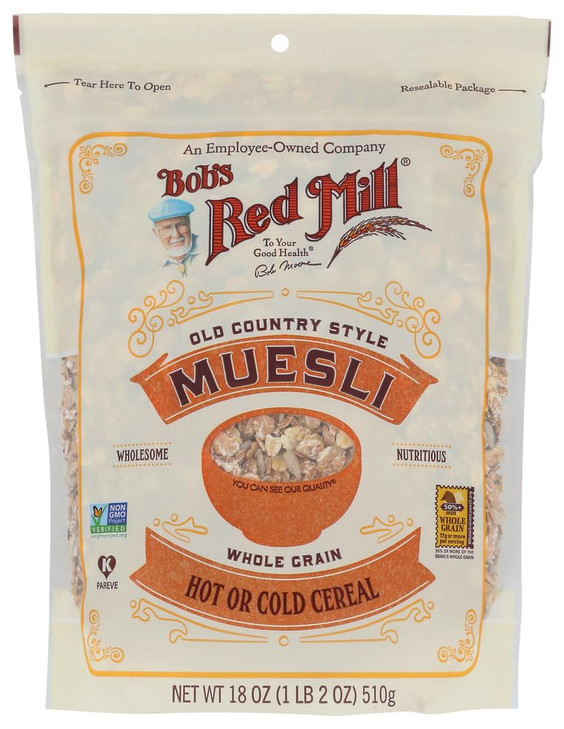 Bob S Red Mill Old Country Style Muesli Whole Grain Cereal 18 Oz Pack Of 2