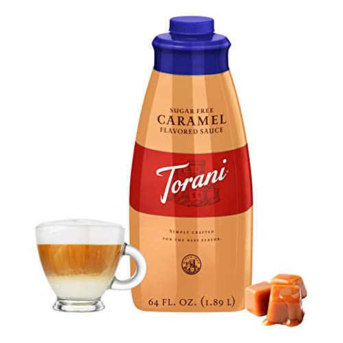 Torani Sugar Free Caramel Sauce 64 Fl Oz 1.89 L