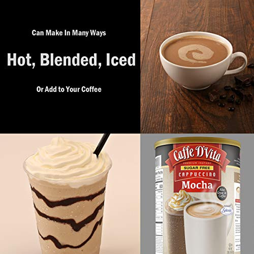 Caffe D Vita Sugar Free Mocha Cappuccino Mix 2 Lb. 32 Oz. Can