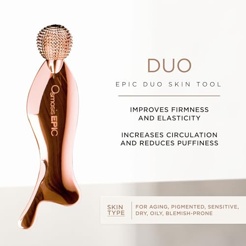 Osmosis Epic Duo 2 In 1 Gua Sha Roller Firms And Smooths Face And Neck