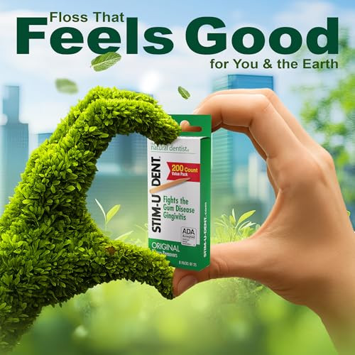 The Natural Dentist Stim U Dent Mint Dental Picks Wooden Toothpicks For Food And Plaque Removal Travel Friendly 24 Packs Of 25 600 Picks