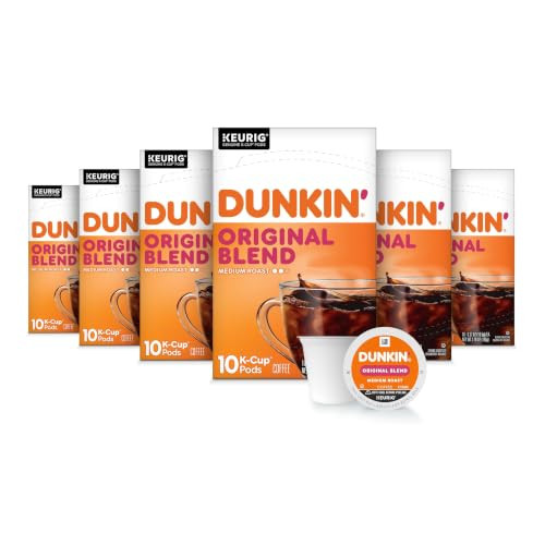 Dunkin Original Blend Medium Roast Coffee Keurig K Cup Pods 60 Count