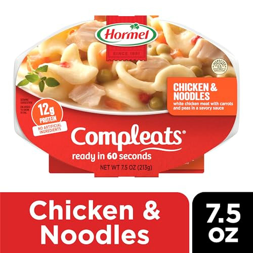 Hormel Compleats Chicken And Noodles With Carrots Microwaveable 7.5Oz X7