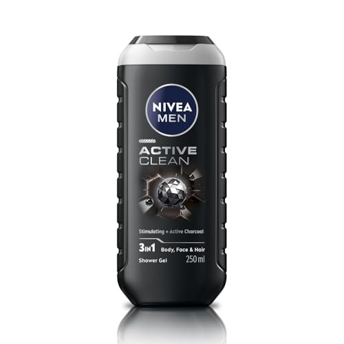 Nivea Men Hair Face And Body Wash Active Clean Shower Gel 250Ml