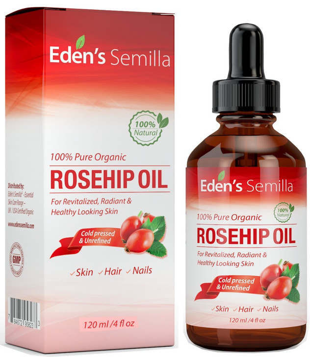 100 Percent Pure Rosehip Oil 4 Oz Certified Organic Cold Pressed And Unrefined Non Greasy High Absorbency Use Daily Nourishes Hydrates And
