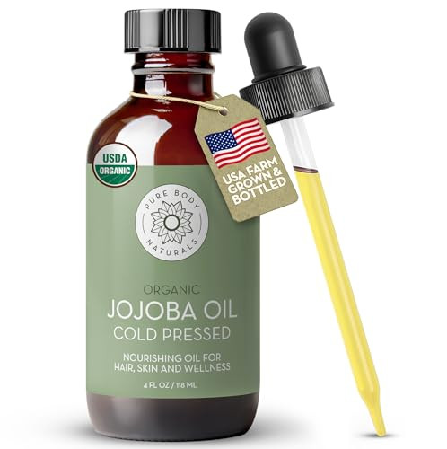100 Percent Pure Organic Jojoba Oil For Hair Skin Face And Nails 4 Fl Oz