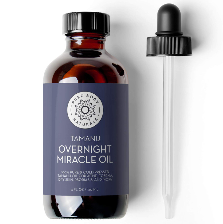 Tamanu Oil For Skin Hair And Scalp 4 Fl Oz Cold Pressed Pure Unrefined