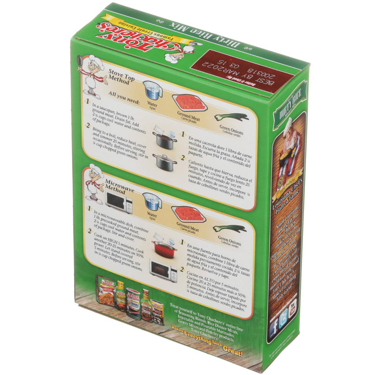 Tony Chachere Rice Dinner Mix Dirty Rice 4 Count